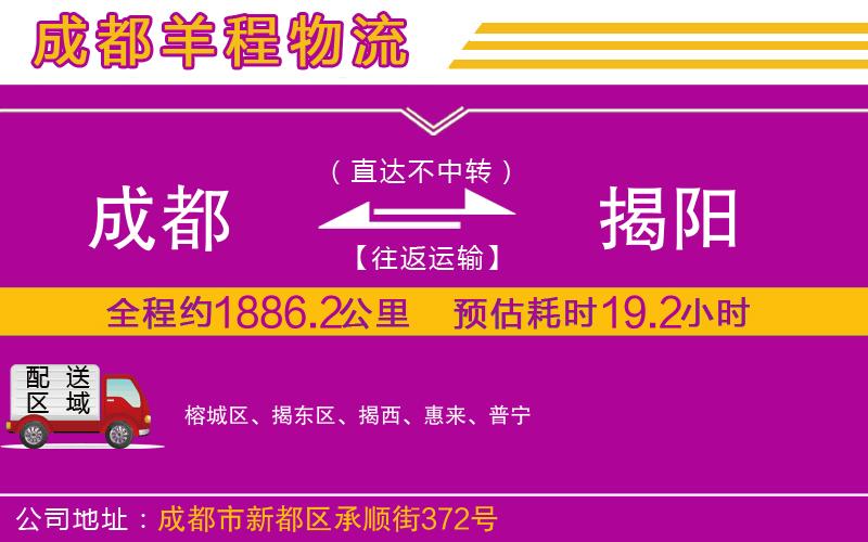 成都到揭陽(yáng)貨運(yùn)專線