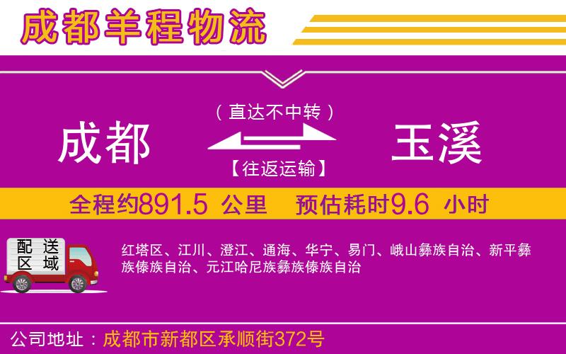 成都至玉溪貨運(yùn)公司