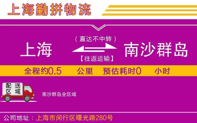 上海到南沙群島物流專(zhuān)線