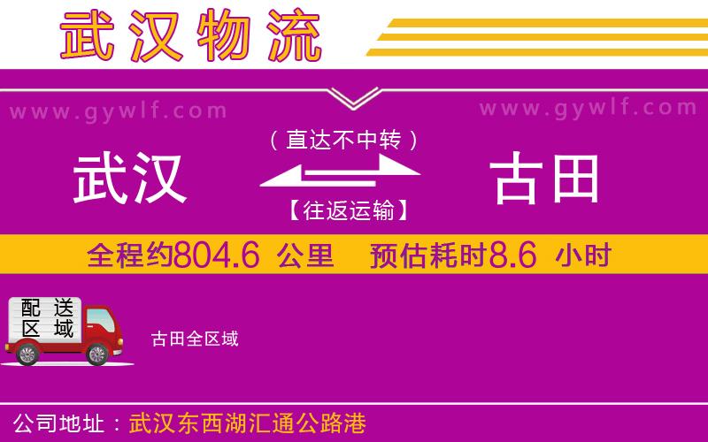 武漢到古田物流專(zhuān)線