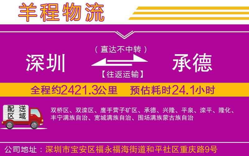 深圳到承德貨運公司