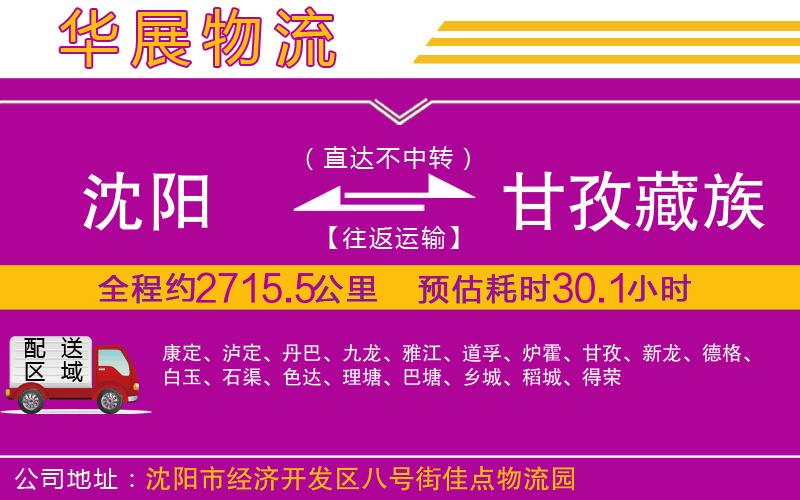 沈陽(yáng)到甘孜藏族自治州貨運(yùn)公司