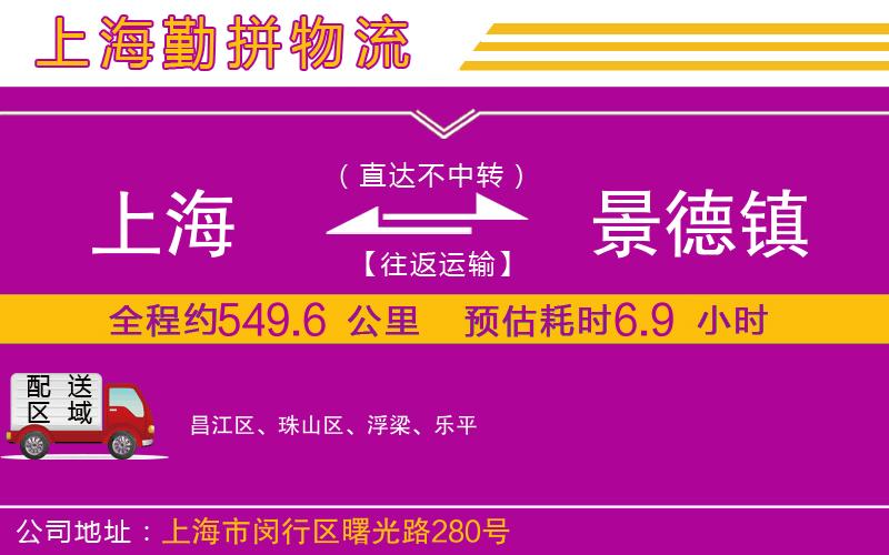 上海到景德鎮(zhèn)物流專線