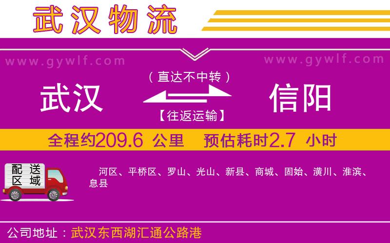 武漢到信陽物流專線