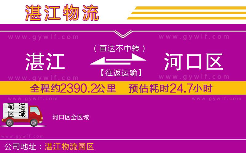 湛江到河口區(qū)物流公司