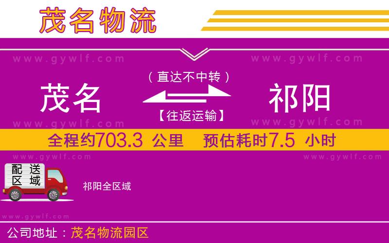 茂名到祁陽(yáng)物流公司