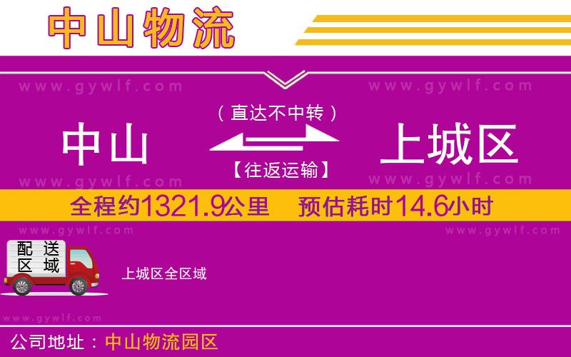 中山到上城區(qū)物流公司