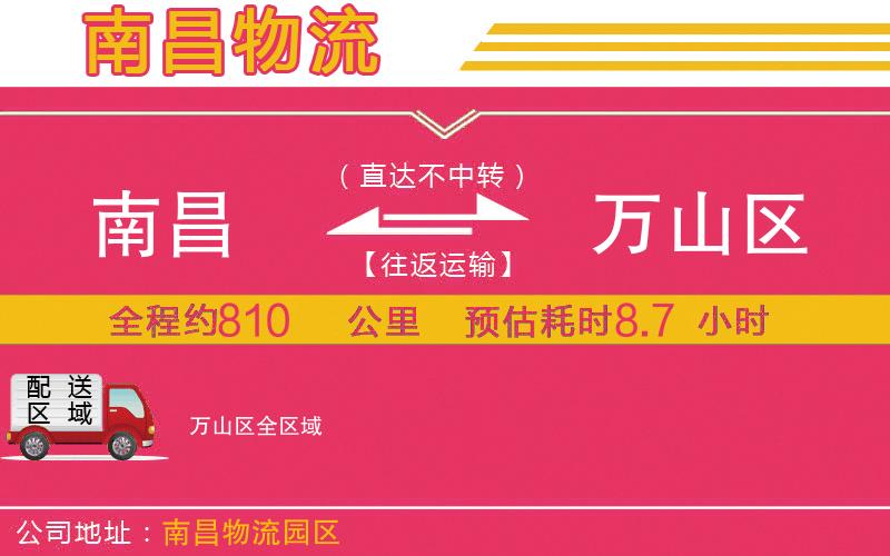 南昌到萬山區(qū)物流公司