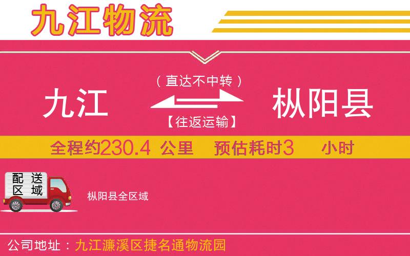 九江到樅陽縣物流公司