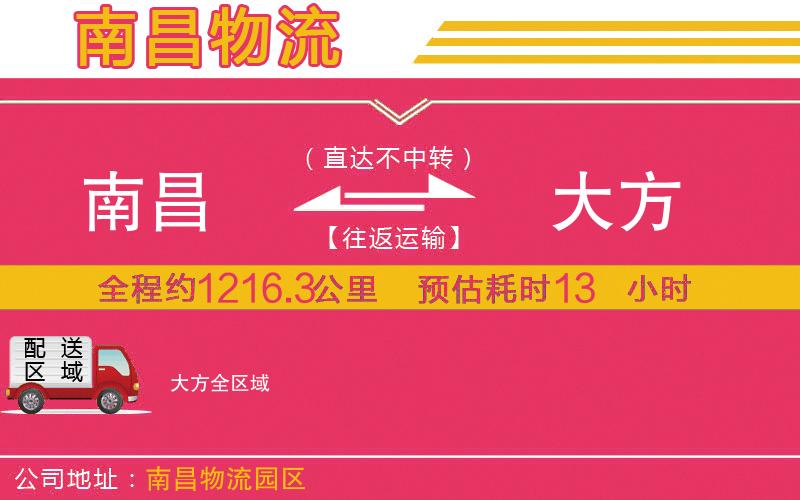 南昌到大方物流公司