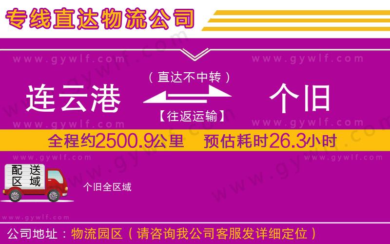 連云港到個(gè)舊物流公司