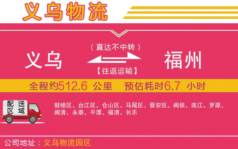 義烏到福州物流公司