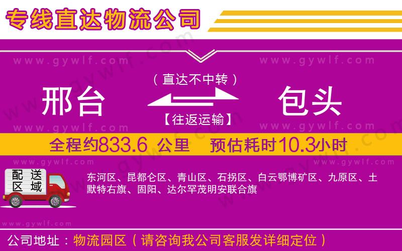 邢臺(tái)到包頭物流公司