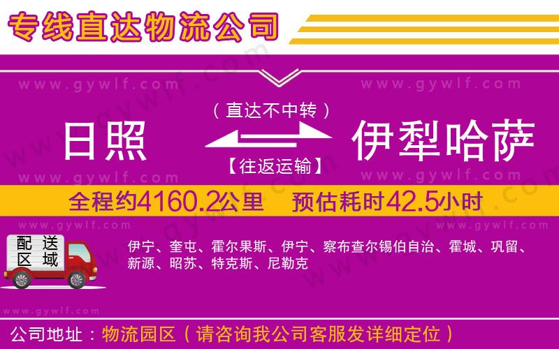 日照到伊犁哈薩克自治州物流公司