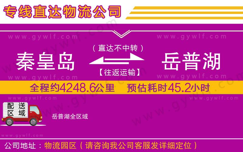 秦皇島到岳普湖物流公司