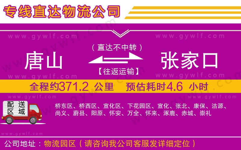 唐山到張家口物流公司