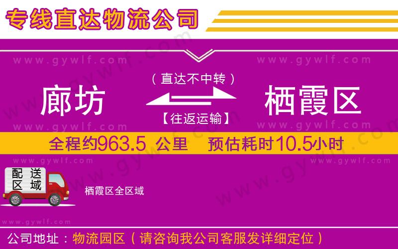 廊坊到棲霞區(qū)物流公司