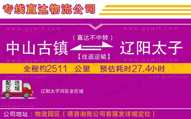 中山古鎮(zhèn)到遼陽(yáng)太子河區(qū)物流公司