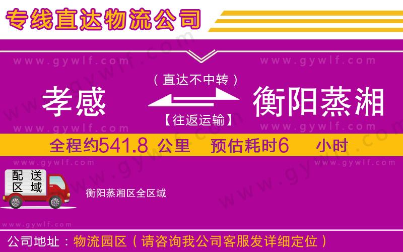 孝感到衡陽(yáng)蒸湘區(qū)物流公司