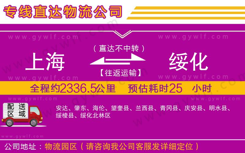 上海到綏化物流專(zhuān)線