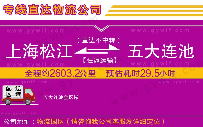 上海松江區(qū)到五大連池物流公司