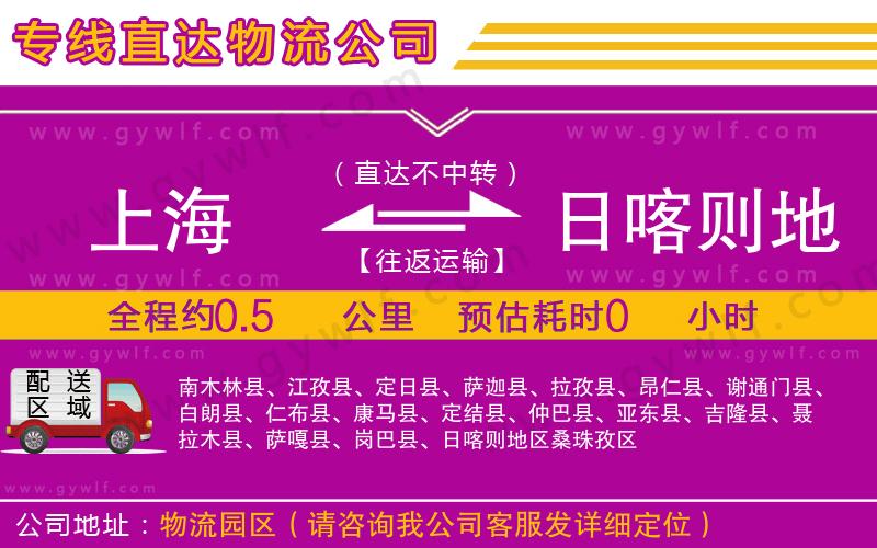 上海到日喀則地區(qū)貨運公司