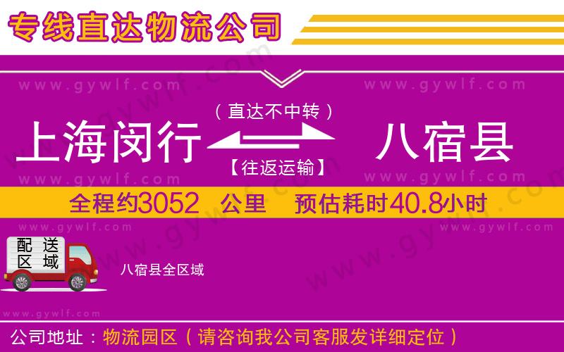 上海閔行區(qū)到八宿縣物流公司