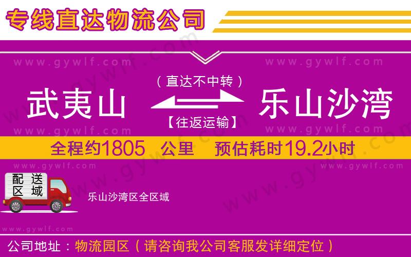 武夷山到樂山沙灣區(qū)物流公司