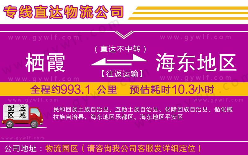 棲霞到海東地區(qū)物流公司