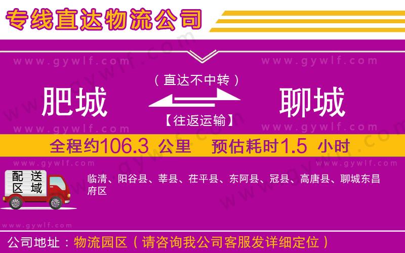 肥城到聊城物流公司