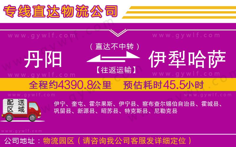 丹陽到伊犁哈薩克自治州物流公司