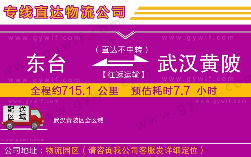 東臺到武漢黃陂區(qū)物流公司