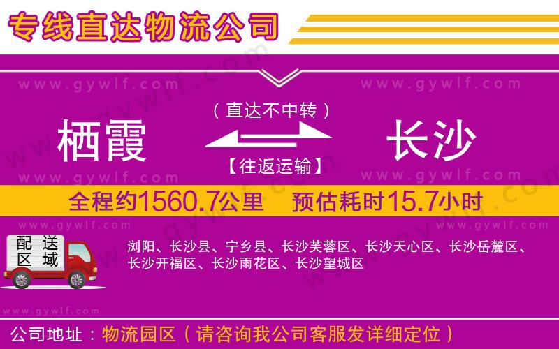 棲霞到長(zhǎng)沙物流公司