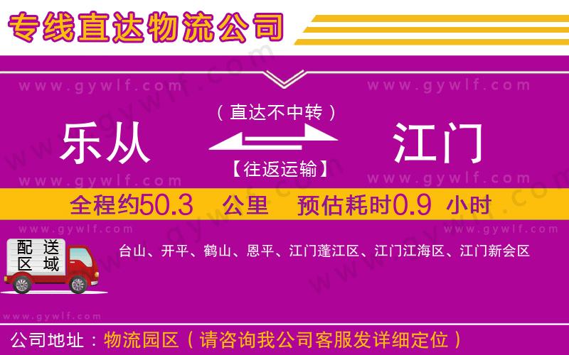 樂從到江門物流公司