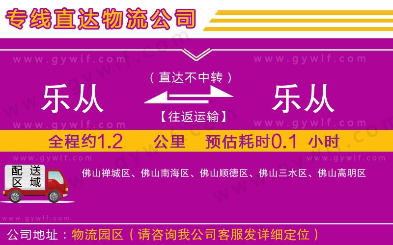 樂(lè)從到樂(lè)從物流公司